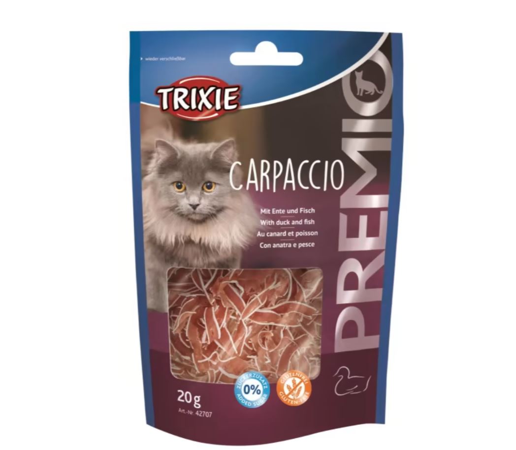 Trixie Premio Carpaccio med and og fisk